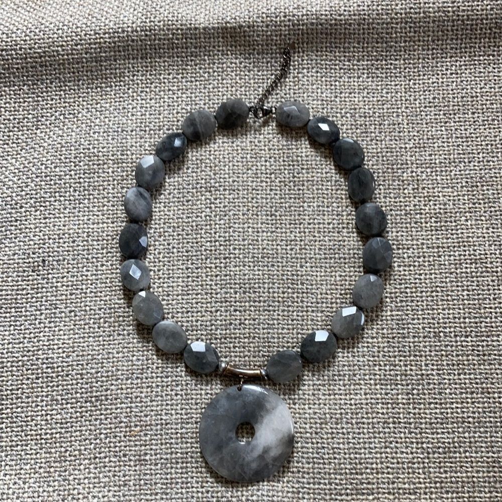 Vintage chunky agate necklace